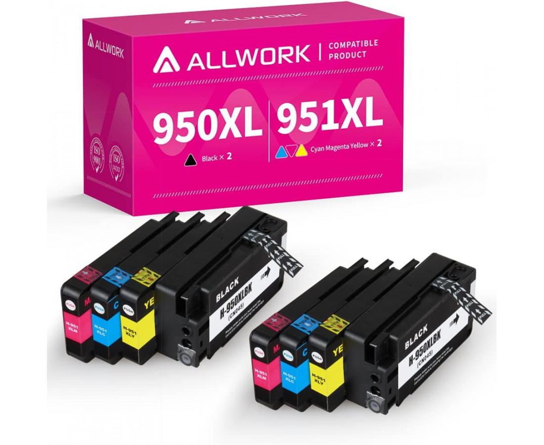 HP 950XL 951XL Compatible Ink Cartridge 8Piece Combo Pack
