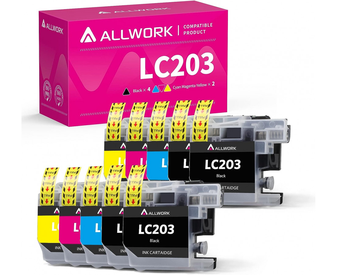 Brother LC203 Compatible Ink Cartridges 10 pack